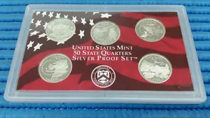 2002 S United States Mint 50 States Quarters Silver Proof Coin Set - Picture 1 of 2