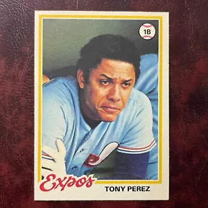 1978 O-Pee-Chee OPC Set TONY PEREZ #90 MONTREAL EXPOS - QUASI NUOVO/COME NUOVO *ALTA QUALITÀ* - Foto 1 di 2
