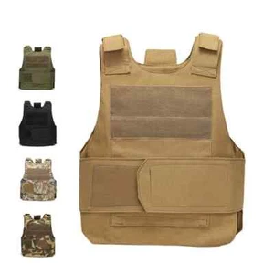 Body Bulletproof Vest Front Back Plates Armor Tactical Jacket Guard Security Kit - Bild 1 von 31