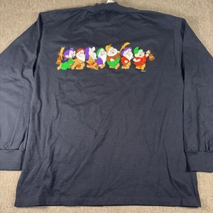 Seven Dwarves Disney Long Sleeve T-shirt Vintage Snow White Men’s XL 24x30 - Picture 1 of 9