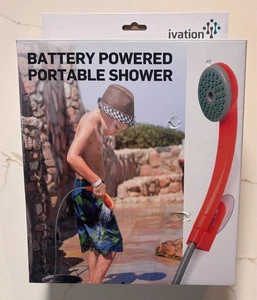 Ducha portátil portátil para acampar al aire libre con pilas Ivation - Imagen 1 de 5