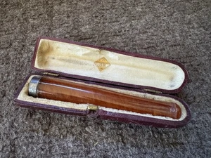Antiker BBB Silbermontierter Meerschaum Cheroot Halter gefasst AF & Co - Bild 1 von 5