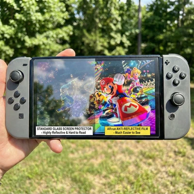 ARvue Premium Anti-Glare Screen Protector - Nintendo Switch, Lite OLED (2-Pack)