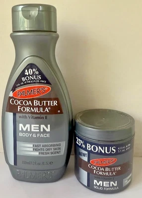 Palmer's CBF with Vit. E for MEN Body & face 12 fl. oz + MEN Solid Formula 125g - Image 1 of 2