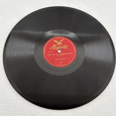 Rose Murphy 78 RPM I Can't Give You Anything But Love  Too Old to Dream Majestic - Image 1 of 4