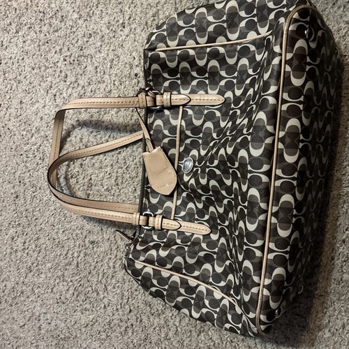 Borsa Coach F26181 Peyton Signature Multifunzione Tote Bag Doppia Cerniera