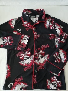 Pijama Joe Boxer Franela Juvenil Talla 6/7 Negro Rojo "It's Good to be Bad" - Imagen 1 de 5