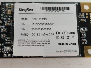 Lot of 2 Kingfast F6M 1310DCS23BF-512 512 GB mSATA 1.8 in Solid State Drive - Picture 1 of 6