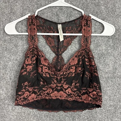 Free Peolple Wild Rose Raceback Lace Bronze Bralette Size L - Image 1 of 4