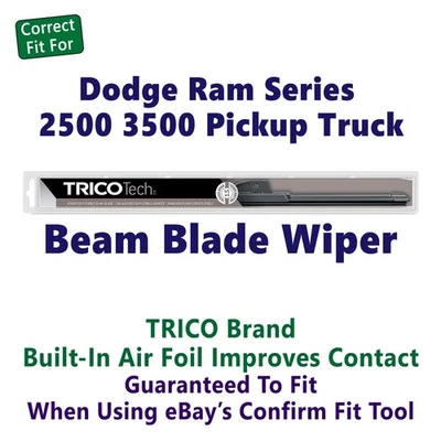 Wiper Blade (Qty 1) Beam fit 2009 Dodge Ram Series 2500 3500 Pickup Truck -19240 - Image 1 of 4