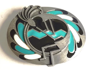 KOKOPELLI Hopi Fertility Symbol SW Belt Buckle Siskiyou I-9 Made USA 1995 - Picture 1 of 12