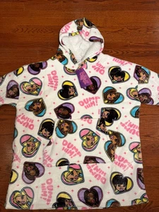 NUEVO CON ETIQUETAS BRATZ OVERSIZE BLANCO ROSA SUDADERA CON CAPUCHA POLAR MERCANCÍA OFICIAL DUMP HIM TALLA ÚNICA - Imagen 1 de 10