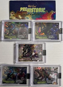 2024 WC Prehistoric FB•5 Card Lot-Numbered /25 or less•1-True 1/1-Sabertooth - Bild 1 von 4
