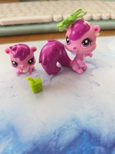 Littlest Pet Shop LPS Mommy #3589 & Baby Squirrel #3590 Jugos y Ficha Verde - Imagen 1 de 8