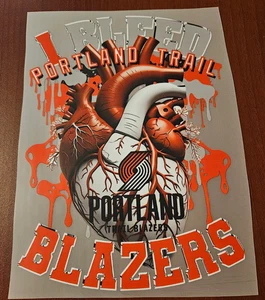 Portland Trail Blazers Colorful 8" DTF Heat Transfer Iron On FREE Shipping(C4/1) - Picture 1 of 1
