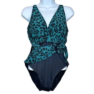 Neu ohne Etikett Magicsuit Wild Child Kaia einteiliger Badeanzug grün schwarz Damen 12 - Bild 1 von 10