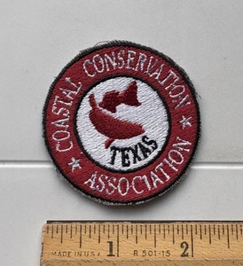 Texas Coastal Conservation Association rund bestickt Patch Abzeichen - Bild 1 von 3