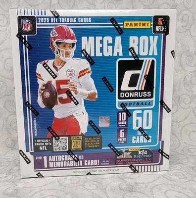 2025 Panini Donruss Football Trading Cards Mega Box - New / In Hand - Image 1 of 4