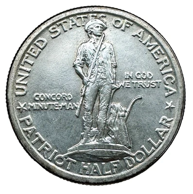US 1925 Lexington Commemorative Silver Half Dollar BU - Image 1 of 2