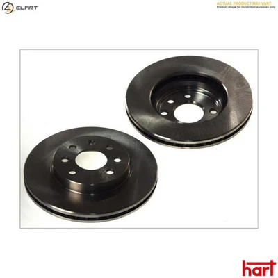 2x BRAKE DISC 224 212 FOR MERCEDES-BENZ M 166.940 1.4L OM668.940/941 1.7L 4cyl - Image 1 of 4