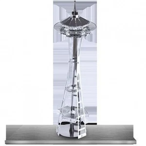 Metal Earth Seattle Space Needle 3D Metal  Model + Tweezer  010145 - Picture 1 of 4