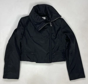 Giorgio Armani Crop Jacket Women Size 6 Black Italy - Picture 1 of 12