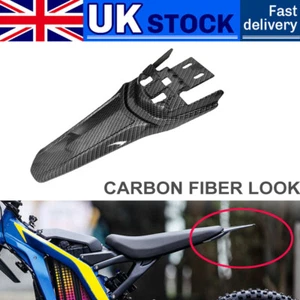 Carbon Black Extended Rear Fender Mud Flap For Sur Ron Light Bee X S X160 X260 - Picture 1 of 5