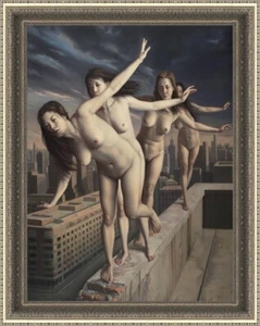 Handmade Original Oil painting art female chinese women girl on Canvas 30"X40" - Picture 1 of 2
