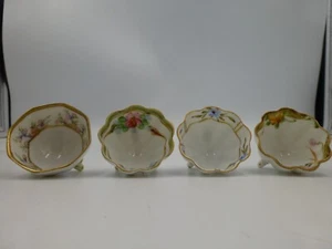 4 salinas/bodegas vintage pintadas a mano de porcelana Nipon - Imagen 1 de 14