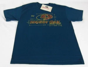Youth NWT Mossy Oak Camo Calculations Tee Short Sleeve T-Shirt Slate Blue Size M - Picture 1 of 2