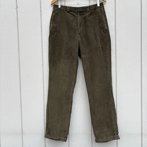 L.L. BEAN—Vintage Dark Green Corduroy Pants—Men’s 31 x 32—High-Rise—VG Condition - Imagen 1 de 7