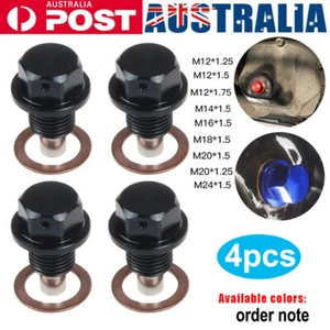 4X Car Magnetic Oil Drain Plug Sump Nut Oil Drain Bolt M12 M14 M16 M18 M24 - Picture 1 of 10