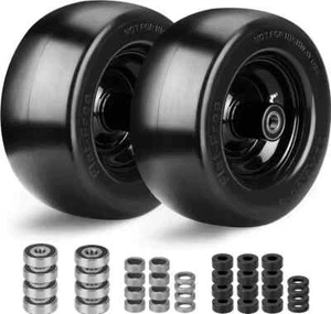 Upgrade Bad Boy Flat Free Tire, 2Pcs Solid Smooth Lawn Mower Tire Assembly wi... - Picture 1 of 9