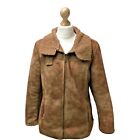 VIAMOS Collection Womens Vintage Jacket Coat L-XL 16 Faux Shearling (EU44)