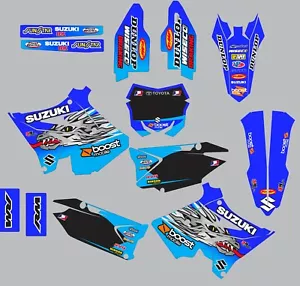 Decals for Suzuki RM250 RM125 RM 125 250 GRAPHICS 2001-2012 POLISPORT RESTYLE - Foto 1 di 1