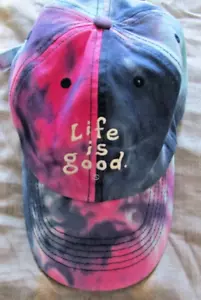Life is Good Ty Dye Color Baseball Hat Unisex Adults - Picture 1 of 5