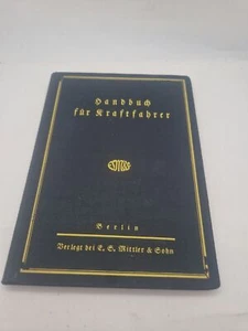 Handbuch fur Kraftfahrer 1926 RARE Hardback Berlin ESM&S German Engineering Book - Picture 1 of 8
