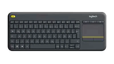 Logitech Wireless K400 Plus Funk Tastatur Deutsch, QWERTZ Schwarz Integriertes - Bild 1 von 3