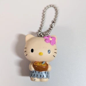 Sanrio Hello Kitty Keychain Tan Miniature Doll Soft Vinyl Doll Kawaii Japan Used - Picture 1 of 4