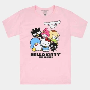 Men's Sanrio Hello Kitty And Friends Graphic T-Shirt - Pink SIZE SMALL - Picture 1 of 1