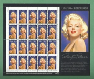 2967 Hoja Marilyn Monroe nunca bisagras emitida año 1995 - Imagen 1 de 2