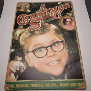 A Christmas Story Ralph 8x12 Metal Wall Sign Leg Lamp Bunny Suit Tongue Frozen - Picture 1 of 4