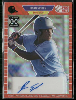 Ryan Spikes 2021 Leaf Pro Set Red Auto - Image 1 of 2