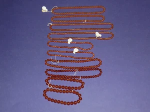 Czech Glass Bead Strand Variety Rounds, Ovals, Tubes Lot of 10 NOS - Picture 1 of 18