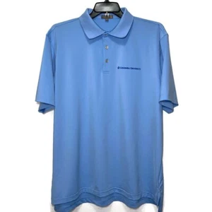 Peter Millar Men’s Size XL Polo Golf Collar Blue Solid Summer Comfort Columbia - Picture 1 of 8