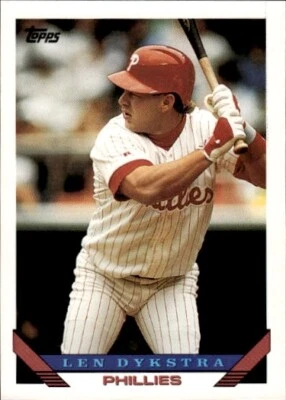 1993 Topps #740 Len Dykstra - Image 1 of 2