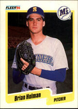 1990 Brian Holman Fleer Baseball Card #516