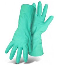 Boss 118M Home & Yard Chemical Nitrile Gloves, Medium, Green