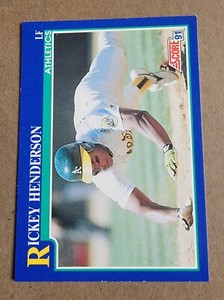 1991 Score - #10 Rickey Henderson