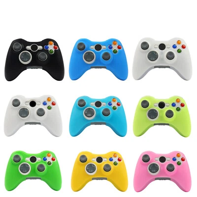Soft Skin Thumb Grip Case Protect Xbox360 Controller Silicone Rubber Cover Shell - Image 1 of 4